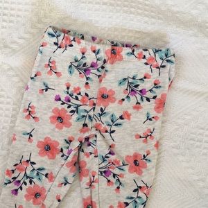 Carter’s floral baby leggings